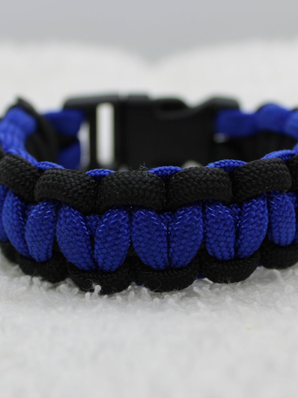 Handmade Blue & Black Paracord Bracelet